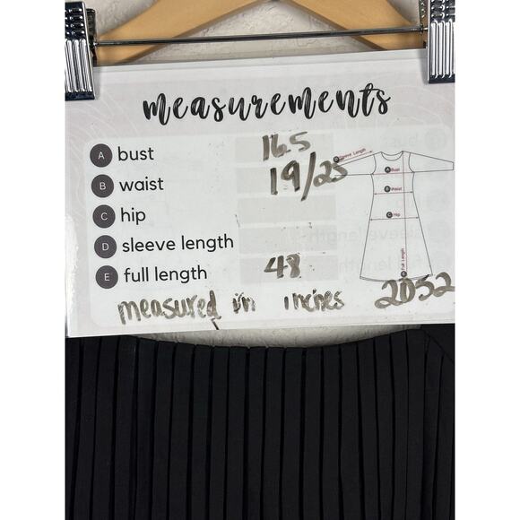 COS Women’s Maxi Dress Size 6 Black Pleated Minimalist Modern Cotton Blend Long - Picture 15 of 15